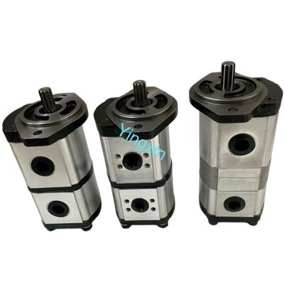 31Q5-30020 Double Hydraulic Gear Pump Hyundai Wheel Excavator R140W-7 R170W-7