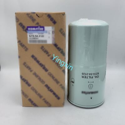 6216-54-3120 Komatsu Oil Filter Excavator Engine Replacement Filter Element
