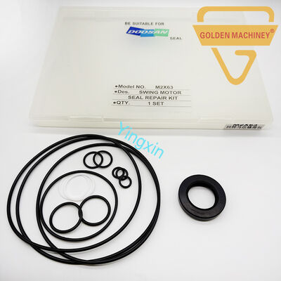 M2X63 Hydraulic Breaker Swing Motor Seal Repair Kit Corrosion Resistant Excavator Parts