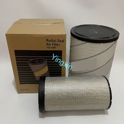 106-3969 Radial Seal Dual Air Filter Set CAT 325B 330B Excavator